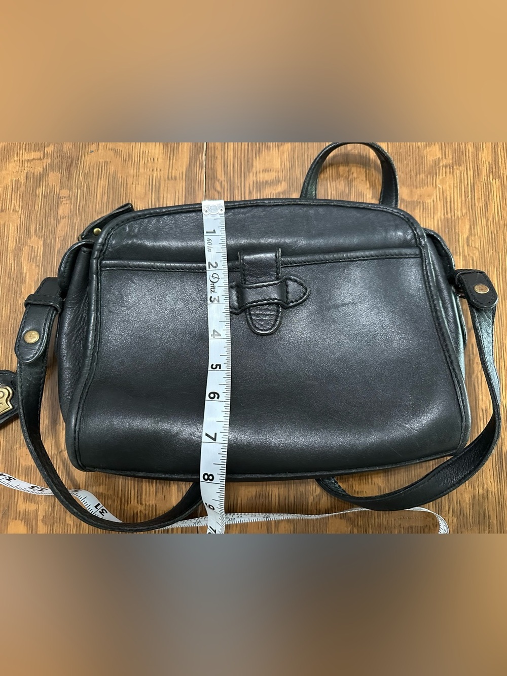 Vintage Liz Claiborne Black Leather Blazer Bag - Picture 11 of 11